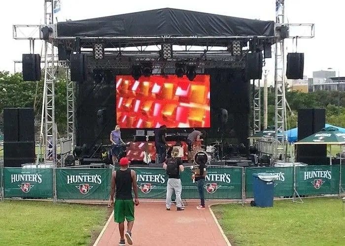 Tela de publicidade LED externa P10 IP65 à prova d'água 5000cd/㎡