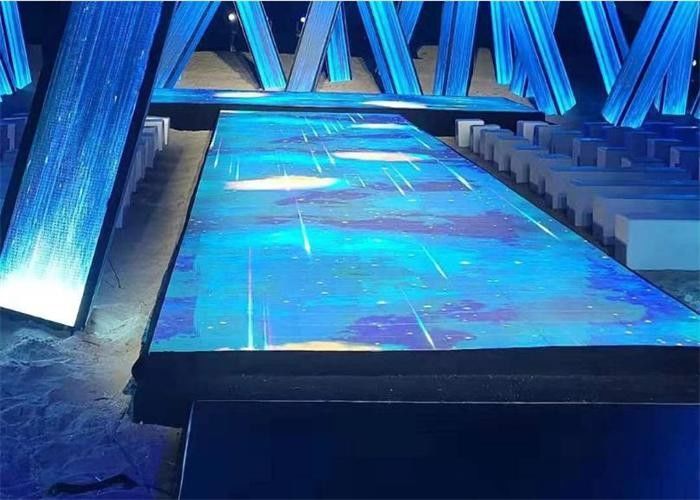 Dança interna/exterior da tela interativa do diodo emissor de luz de P4.81 Dance Floor do disco para eventos do partido