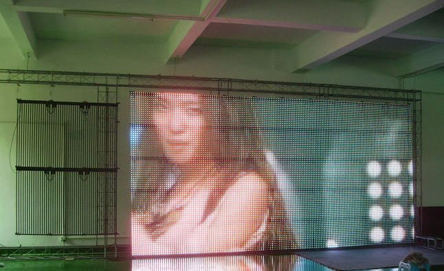 IP65 P20 Curtain LED Display Max Power 240W/sqm, Resolução de pixels 2500 pontos cartão pctv