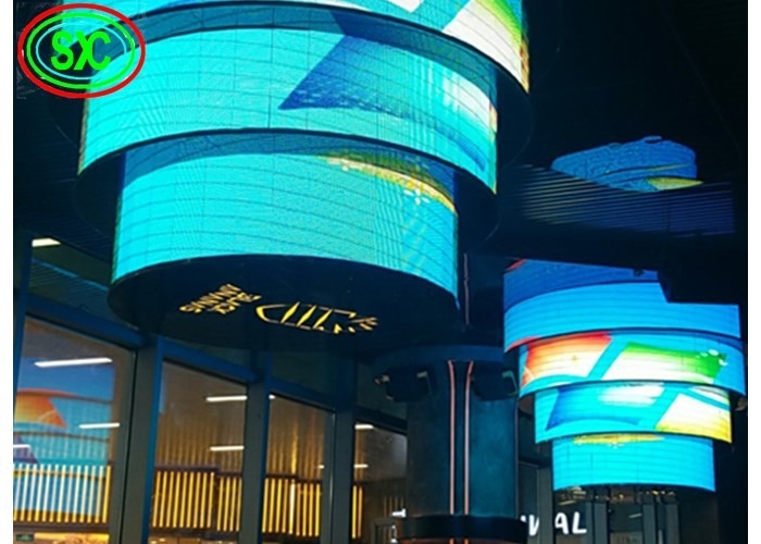 P4.81 Caso de alumínio laminado a óleo LED flexível para exterior SMD2525 1R1G1B 5000 Nits