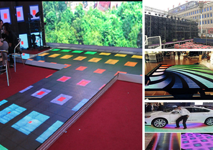 P1.25 Outdoor Light Up Dance Floor, DJ Club Dance Floor Impermeável com 1920Hz