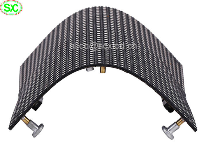 Módulo macio da exposição de diodo emissor de luz do vídeo da curva flexível interna com serviço da parte dianteira do ímã