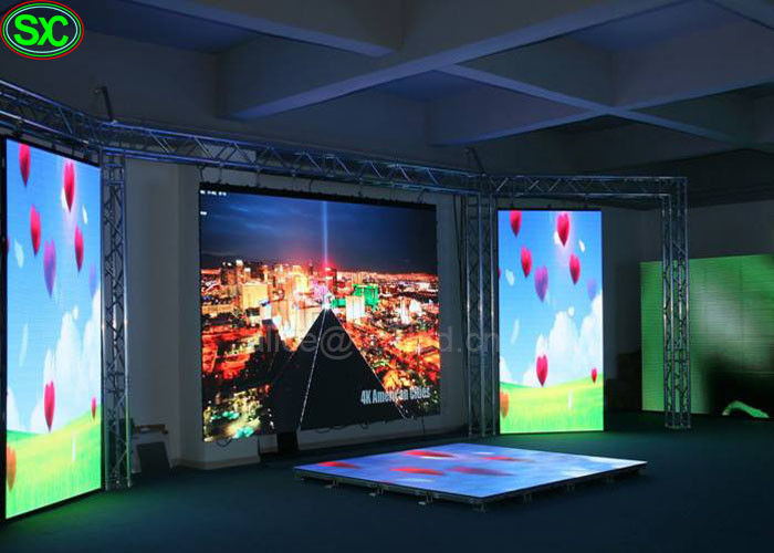 SMD 2121 HD conduziu a parede video da cortina com sistema de Meanwell Novastar, tamanho de armário 1000x1000