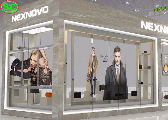 A tela transparente MBI5124 IC do diodo emissor de luz de Digitas da cortina alugado personalizou o brilho