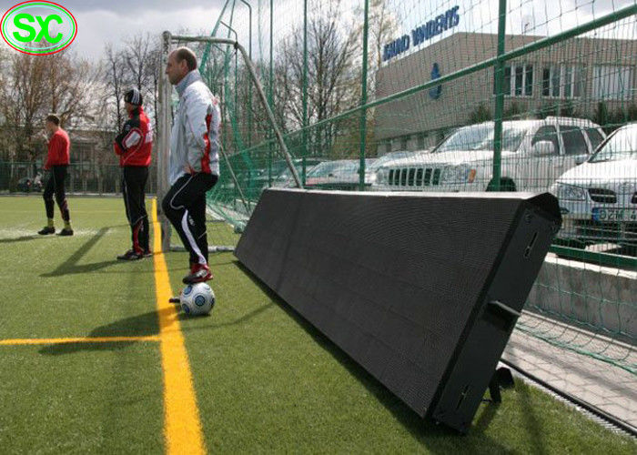 O estádio video do perímetro da propaganda conduziu telas de exposição com máscara de proteção macia