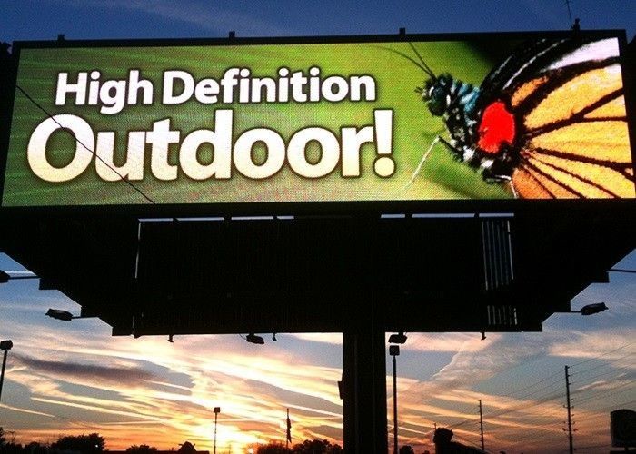 Área exterior resistente à água High Power Fashion P10 HD Super Bright LED Screen Video Adequado para ruas, centros comerciais, etc.