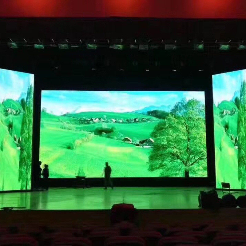 Indoor P3.91LED Stage Curtain Screen Background Publicidade Aluguel HD No Drag Display LED a cores inteiras