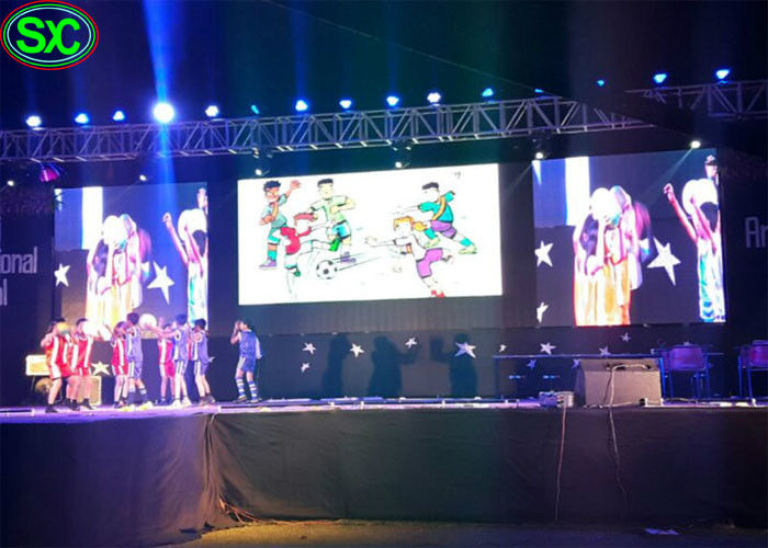 Placa de exposição P8 de anúncio conduzida exterior alugado móvel para a mostra da fase do evento