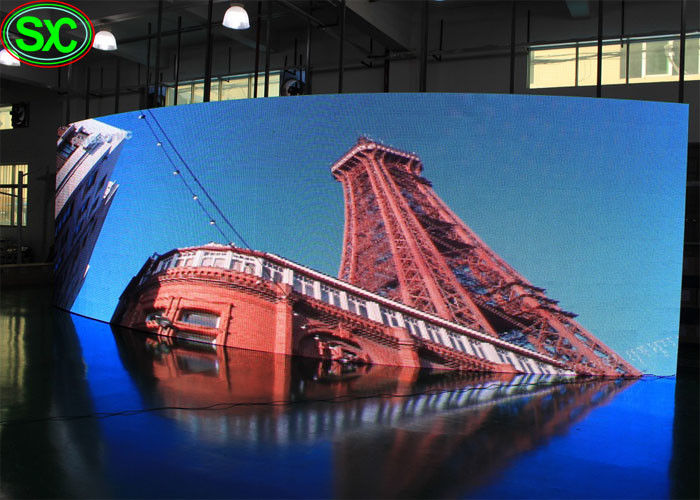 RGB Full Color P10mm TV Publicidade ao ar livre Vídeo Curva LED Sign Display