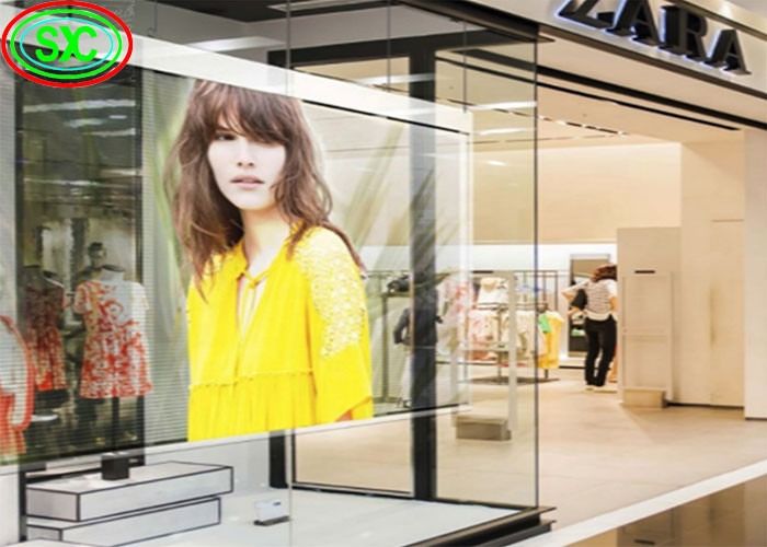 SMD2121 Ecrã LED transparente G3.91-7.82 para monitores versáteis e funcionais