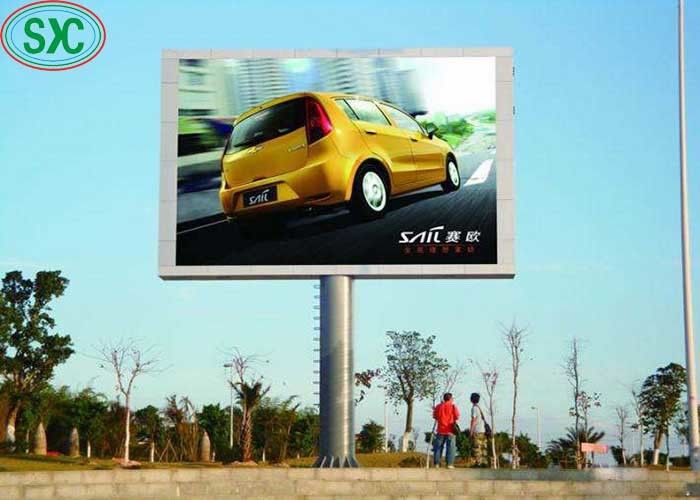 Display LED de coluna única em cores completas P10 LED Screen de aluguer Billboard Garantia de 3 anos