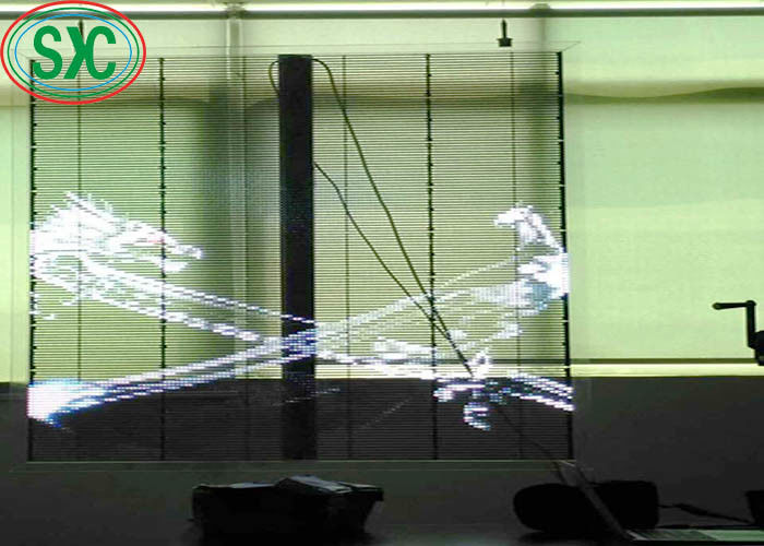 Display transparente a cores inteiras de alto brilho SMD2525 IP54 Longa vida útil
