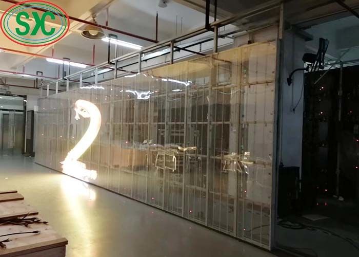 G3.91-7.82 Ecrã de poupança de energia LED transparente a cores interiores 500 mm X 1000 mm Caixa