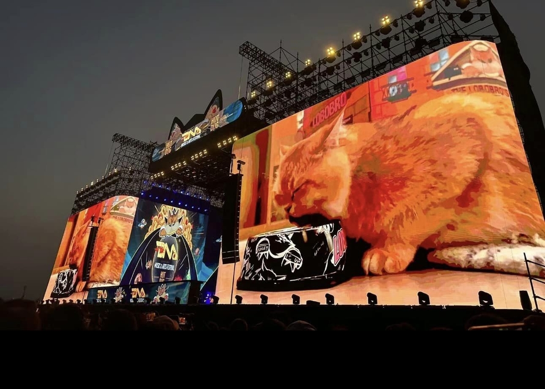 Large Venues Wide Angle Stadium Screen LED Display P10 IP65 Resistente à água HD Iron Box