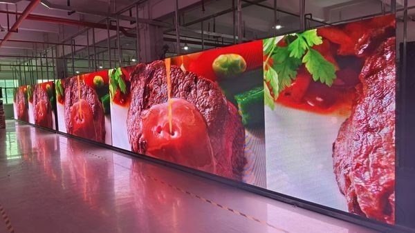 Ultra-fina customizavel venda a quente Die-Casting Alumínio / Caixa de Ferro Interior Alto brilho Full Color LED Display Screen