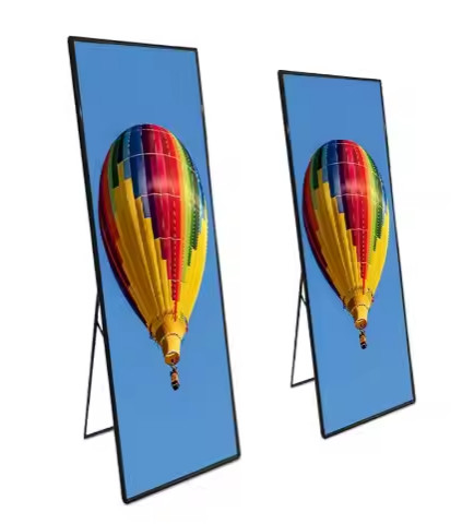 Revolucionário LED Poster Display 209 * 104 Resolução do módulo P1.53mm Pitch 680x2000mm Tamanho da tela