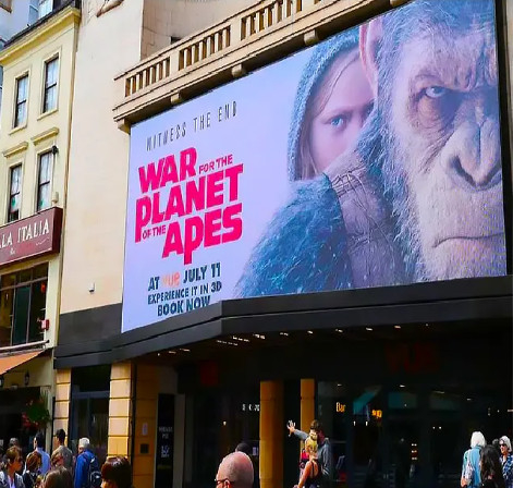 Publicidade e pontuação ao ar livre Ecrã de cartaz LED impermeável com capacidade de cores completas
