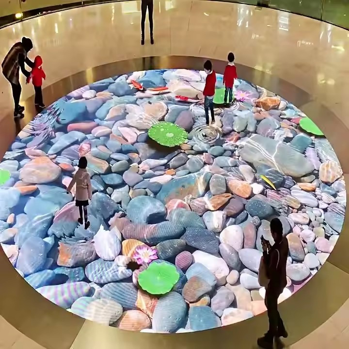 Piso de dança de discoteca personalizável com consumo de energia de 20 W e vida útil ≥ 100