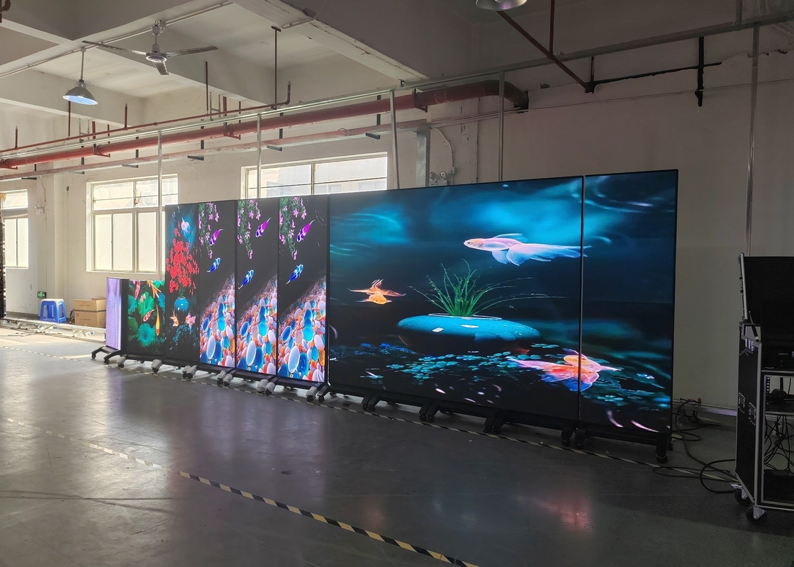 4mm Resolução Novastar P2.6 P2.97 P3.91 P4.81 Exibição LED de aluguel ao ar livre com gabinete de alumínio 1R1G1B Configuração de pixels
