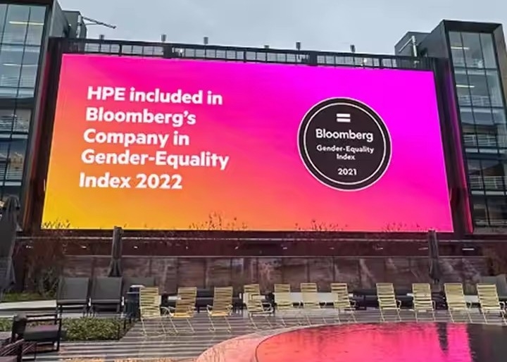 40,000 pontos/m2 SMD LED Screen de aluguer, uso interno de armários de ferro e aço