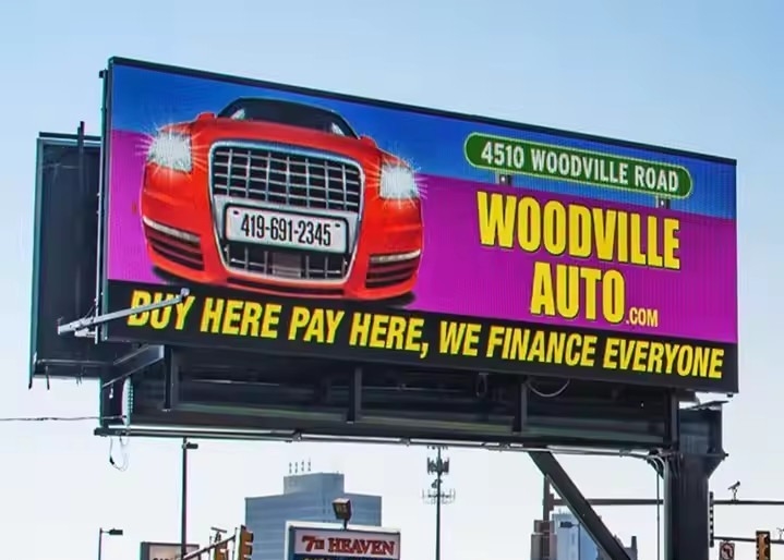 P8 LED Billboard, High Definition Outdoor Full Color LED Energy Saving Billboards