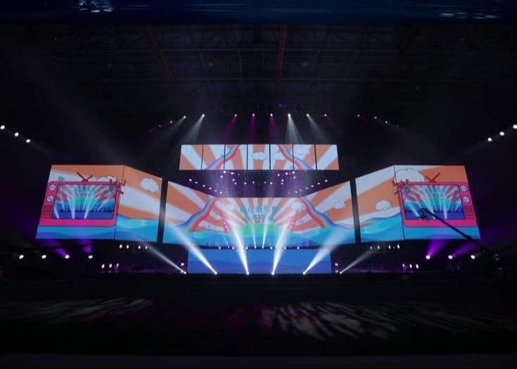 Display LED de locação a cores completas Modulo P10 1RGB Display publicitário LED suspensa
