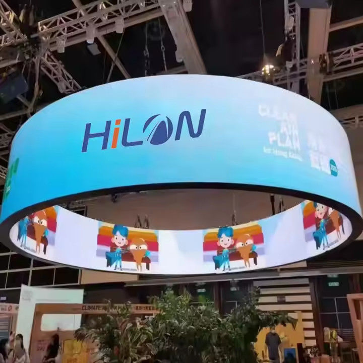 3.91mm Pixel Pitch 360 Graus cilindro LED Display Screen