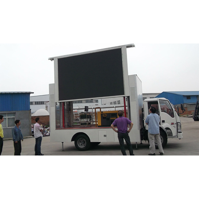 Display LED de caminhão móvel montado em caminhão com média sem falhas de 1000 horas e cor completa do chip de tubo