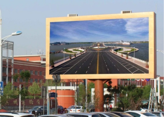 Ecrã de publicidade fixa/aluguel caixa de ferro Escrã LED exterior, alta taxa de atualização LED placas de vídeo