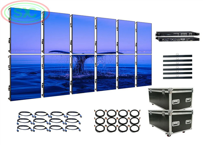 Complete LED Video Wall System P3.91 LED Display 500mmx500mm Stage Backdrop Indoor LED Screen