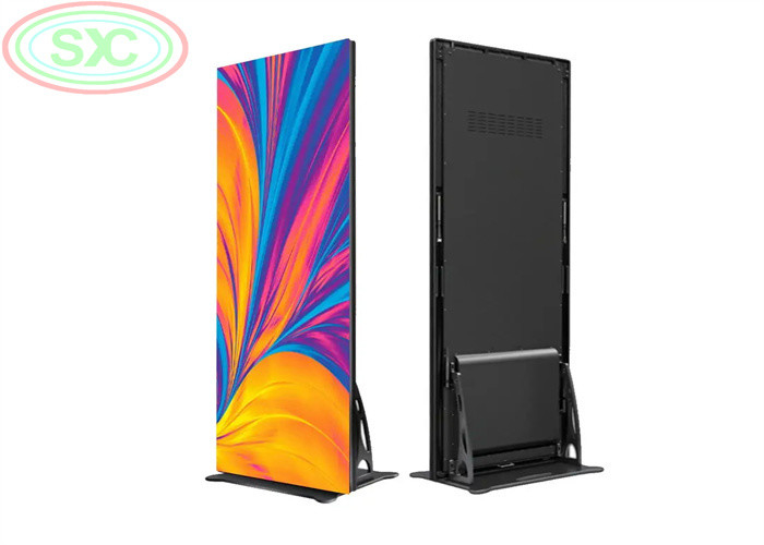 P2.5 Display LED de aluguer interior Digital Wall Poster Screen Bateria acionada