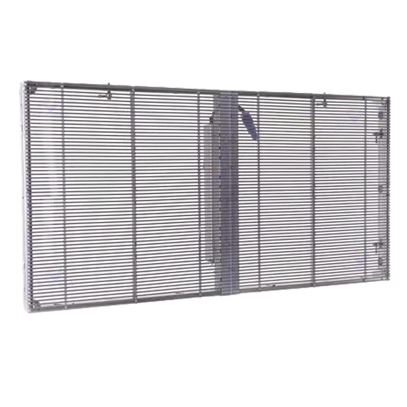 Material do gabinete de alumínio Tela LED transparente à prova d'água IP43 para necessidades de publicidade externa