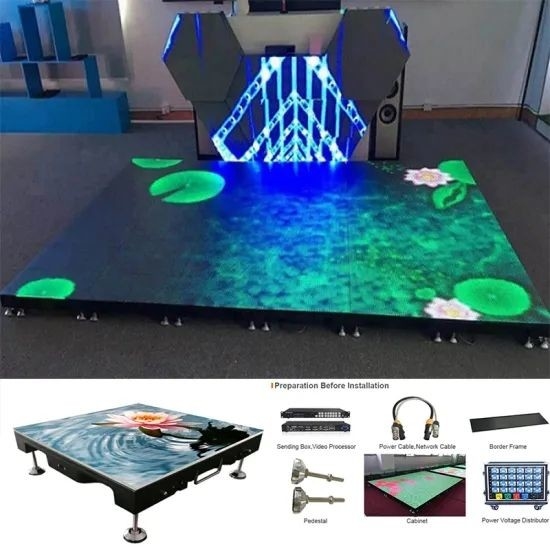Taxa de atualização de 3840hz/s e controlo RGB 3IN1 para pista de dança de luz cintilante