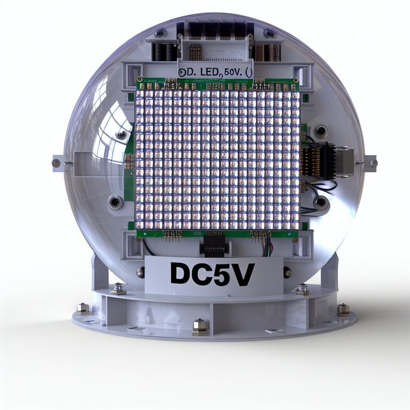 Display LED em forma de bola DC5V A escolha definitiva para as necessidades de exibição de vídeo/texto/imagem