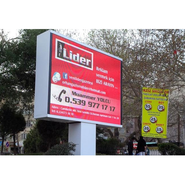 Exibição LED à cor inteira à prova d'água exterior para publicidade à beira da estrada Modulo LED SMD P8 de alto brilho