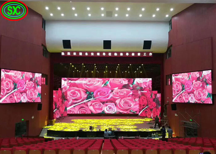 Ponto de fundo do palco LED interior P4.81 500*500mm Ponto de fundo do palco de conferência do hotel da igreja