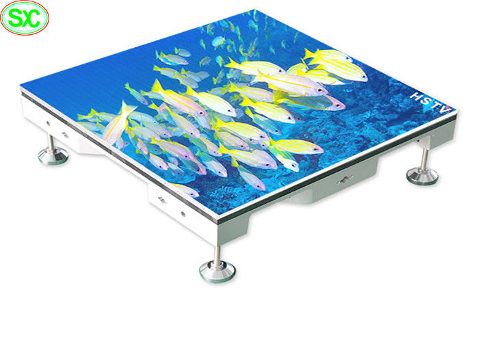 P3.91 Iluminação LED a cores interiores Piso de dança 250*250 mm Modulo LED 65410 pontos/metro quadrado