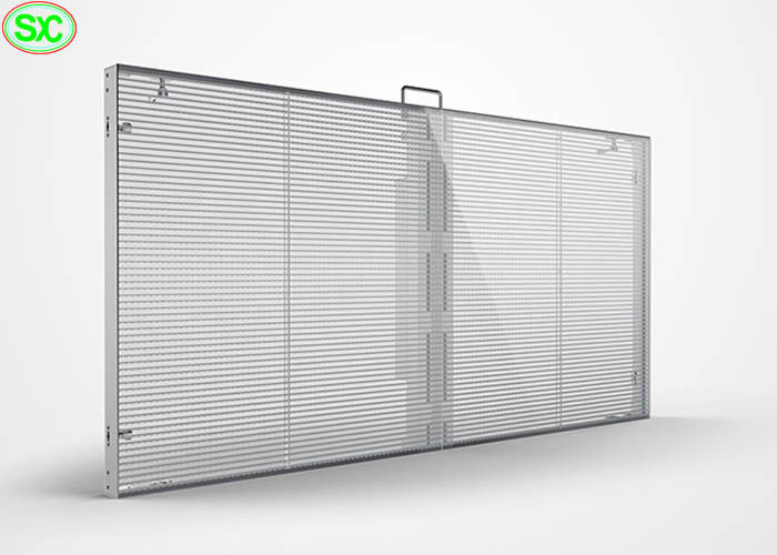 P10 que anuncia a exposição transparente da janela da tela de vidro video transparente