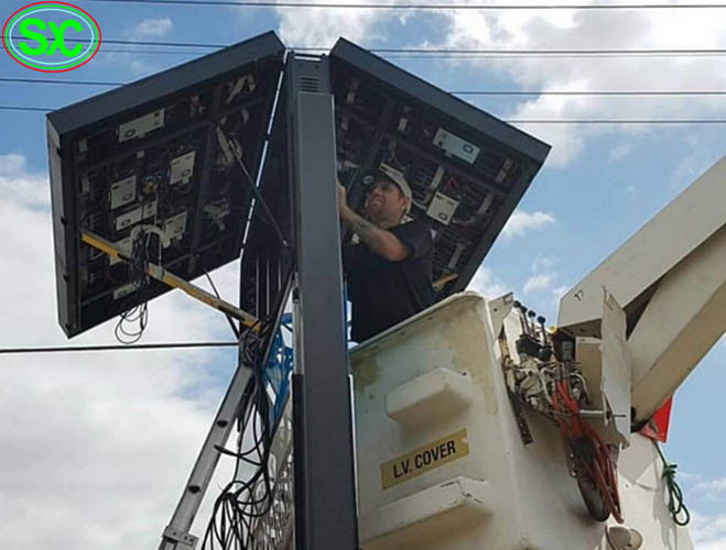 P2.5 Quadrado Publicidade ao ar livre Ecrã de alumínio de fundição LED Full Color HD à prova de água
