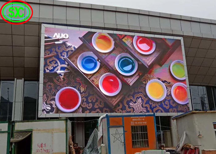 P6 Exibição LED de cor total ao ar livre Grande tela de publicidade 1920Hz exibição LED a cores inteiras interior