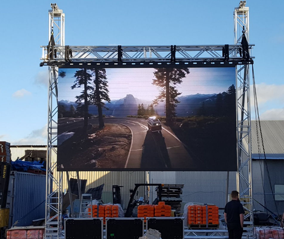 China Full Color outdoor Stadium LED Display Screen P10 IP65 960x960mm gabinete