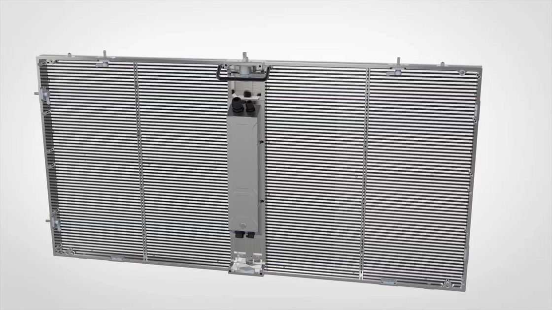 Painel de Tela LED Full Color Transparente de 3,91mm para Fachadas de Cortina de Vidro