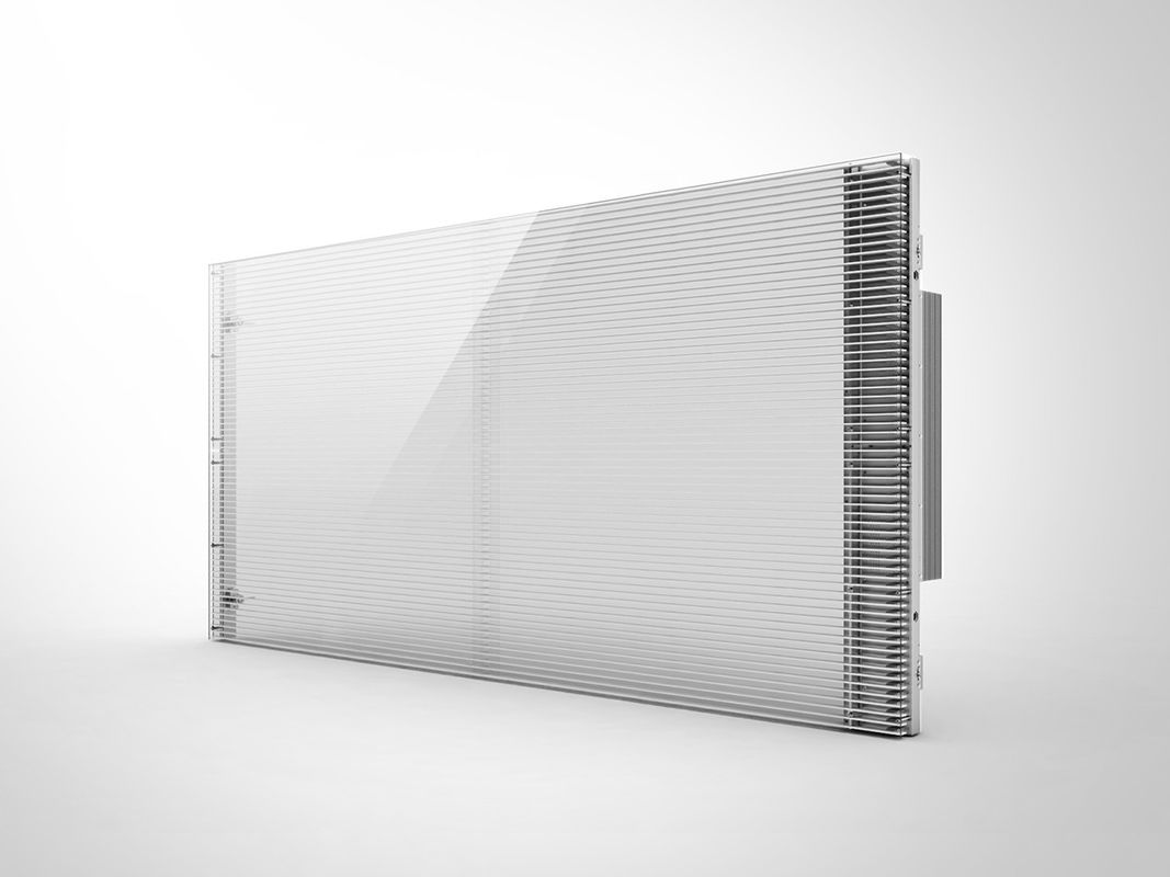 Ecrã LED transparente P3.91 para interior Janela de vidro Armário de alumínio Ecrã transparente LED