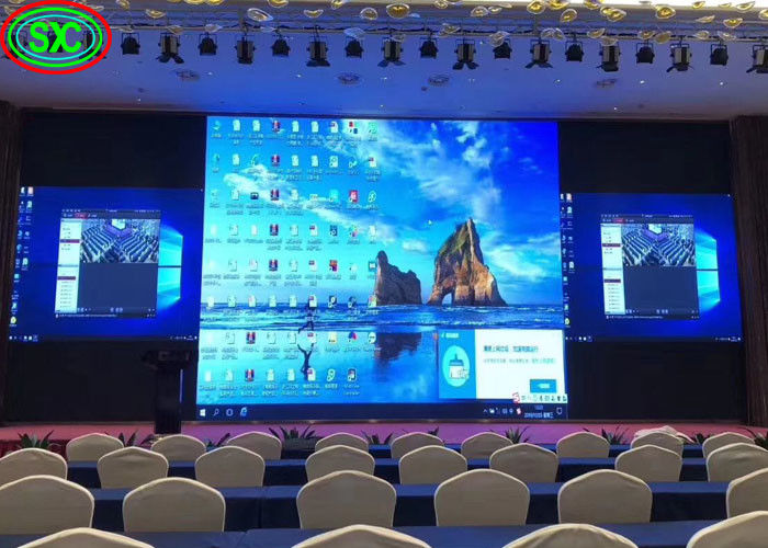 Tela LED interna de alta definição de passo pequeno, colorida, P2.5 P3, display LED audiovisual, publicidade LED