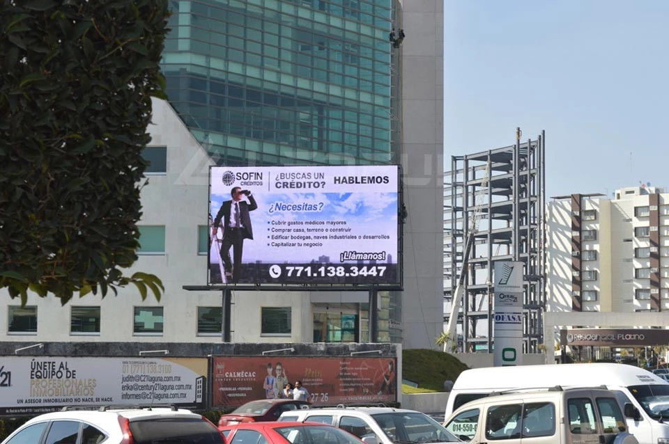 P10 Exterior Full Color LED Screen Rental SMD2121 Lâmpadas LED 16 bits Níveis de escala de cinza