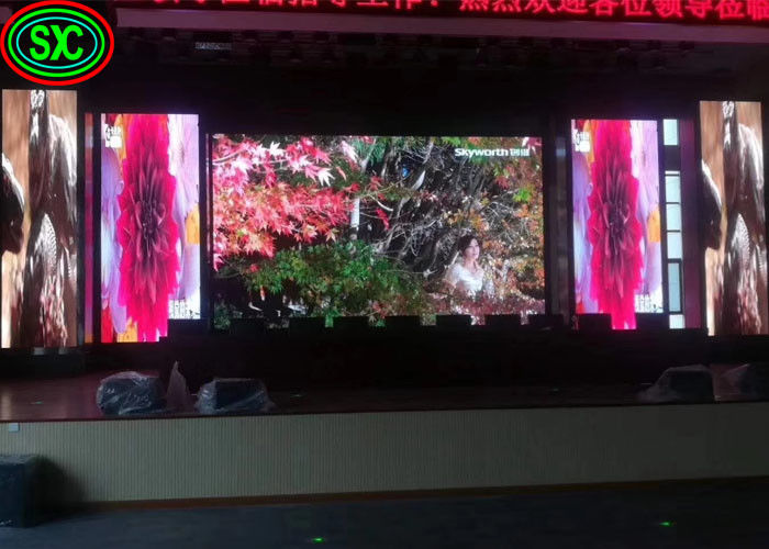 Alta qualidade P3.91 Indoor Led Screen Stage Event Rental Full Color Video Wall 7 Segmentos