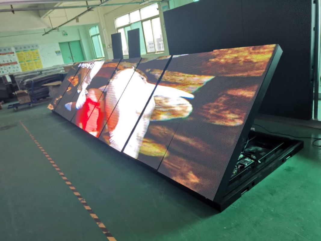 P6 Exibição LED exterior a cores completas com ângulo de visão horizontal e vertical de 120° para amplas aplicações