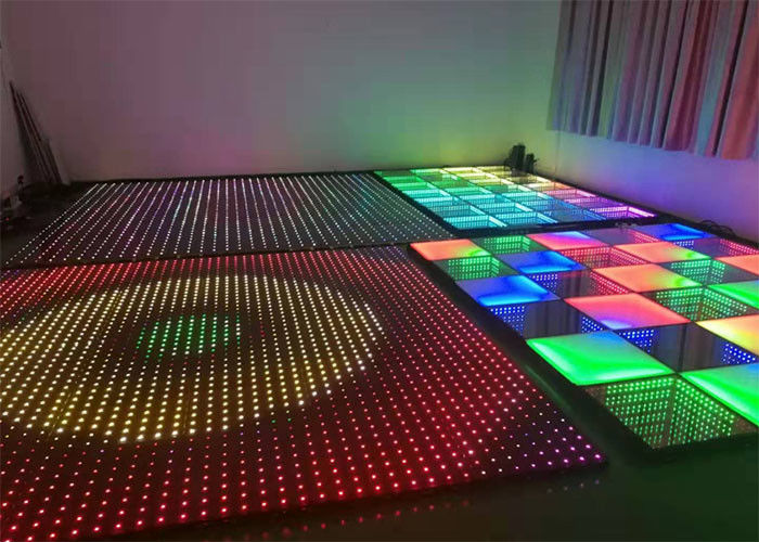 China SMD3535 Sound Active Dj Led Disco Dance Floor Painéis de Feixe Branco Quente