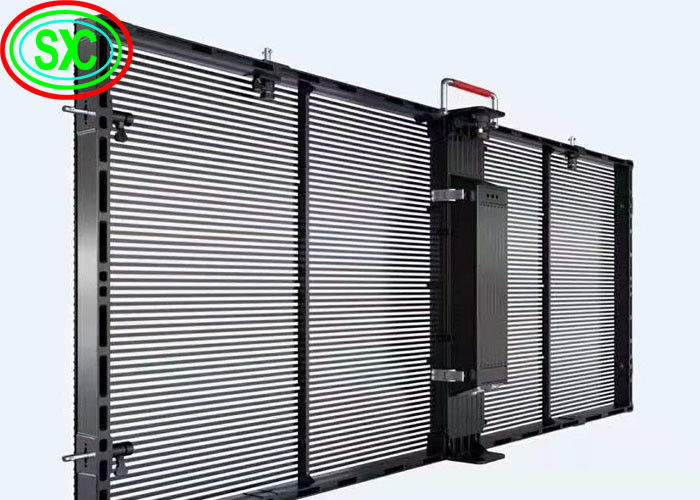 Ecrã de instalação de aluguer Ângulo de visão grande P3.91 P4.81 2500 Nits Ecrã LED transparente