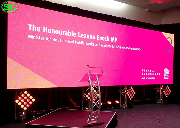 Os eventos da fase PIGARREAM a parede conduzida Digitas completa interna da tevê da exposição da cor de P1.6 2500cd/㎡